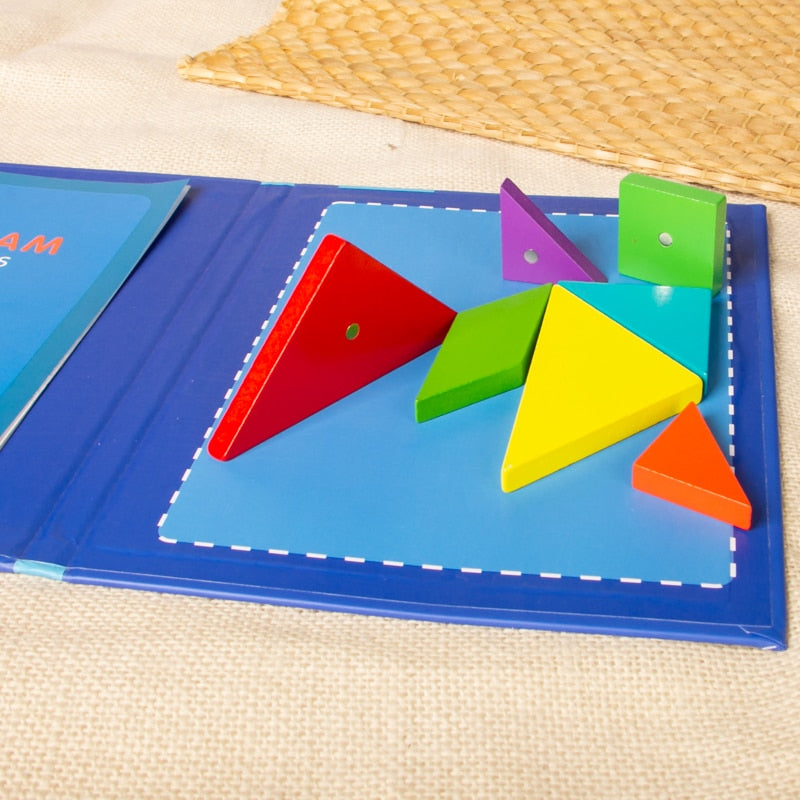 Çok Fonksiyonlu Manyetik Tangram Bulmaca Kitabı