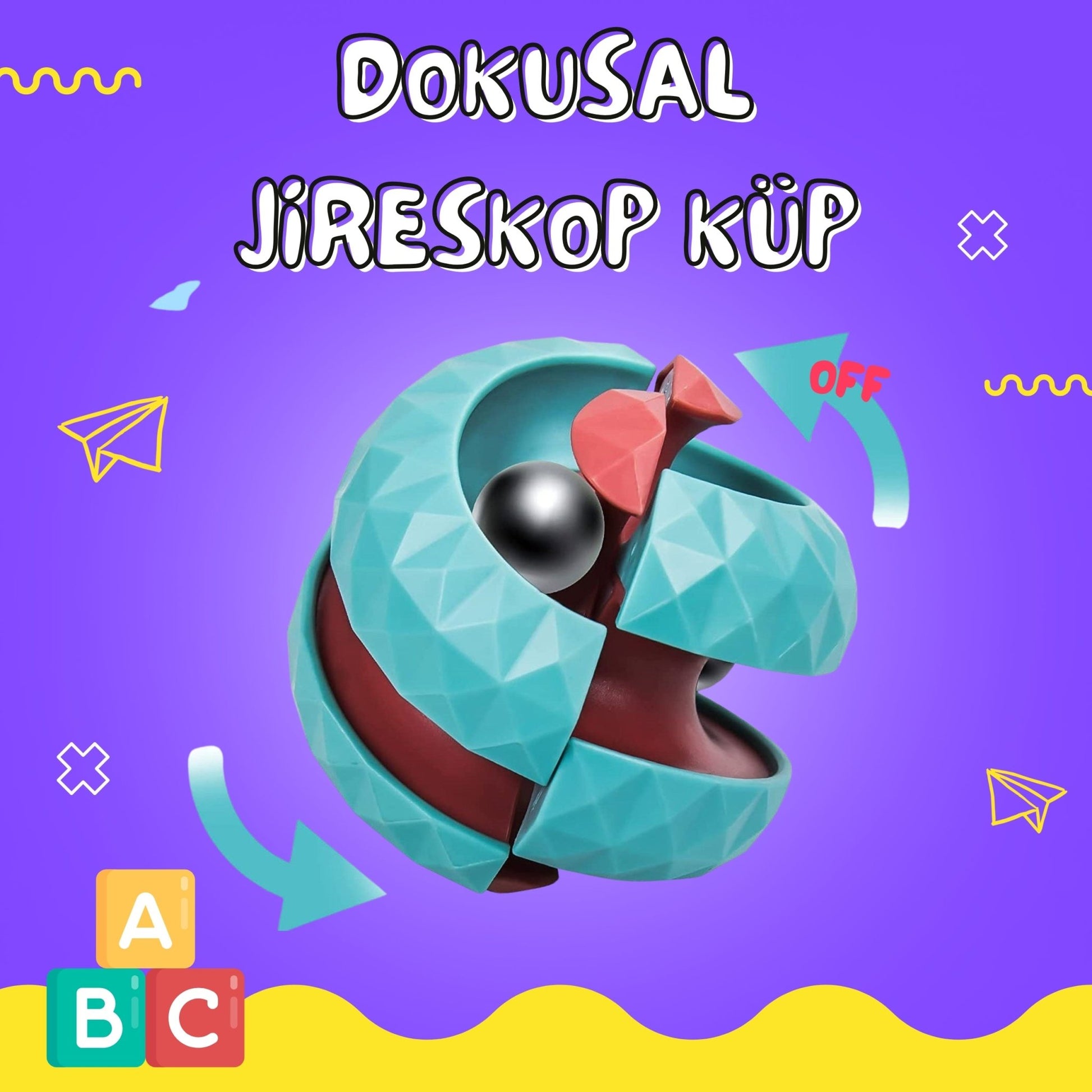 Eğiciti Dokusal Jireskop Rubik Küp - Montessori Genom - #montessorigenomtr# - montessoritr - montessori