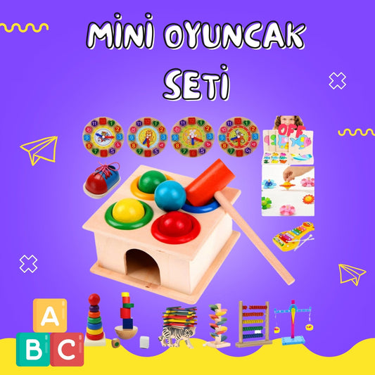 Eğitici Ahşap Küçük Oyuncak Seti - Montessori Genom - #montessorigenomtr# - montessoritr - montessori