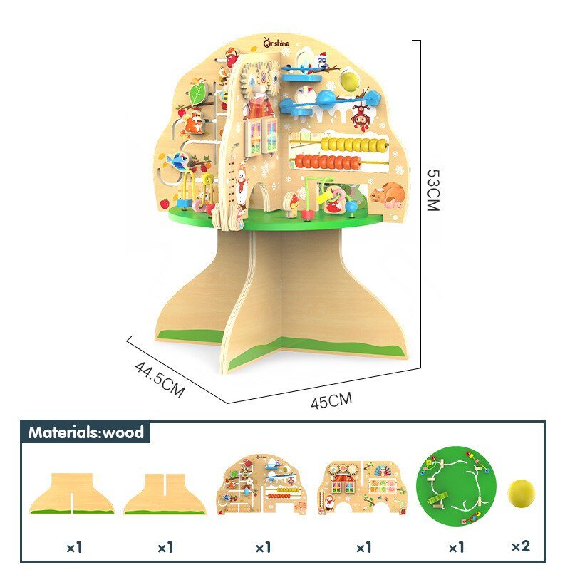 Eğitici Çok Fonksiyonlu Ahşap Matematik Ağacı - Montessori Genom - #montessorigenomtr# - montessoritr - montessori