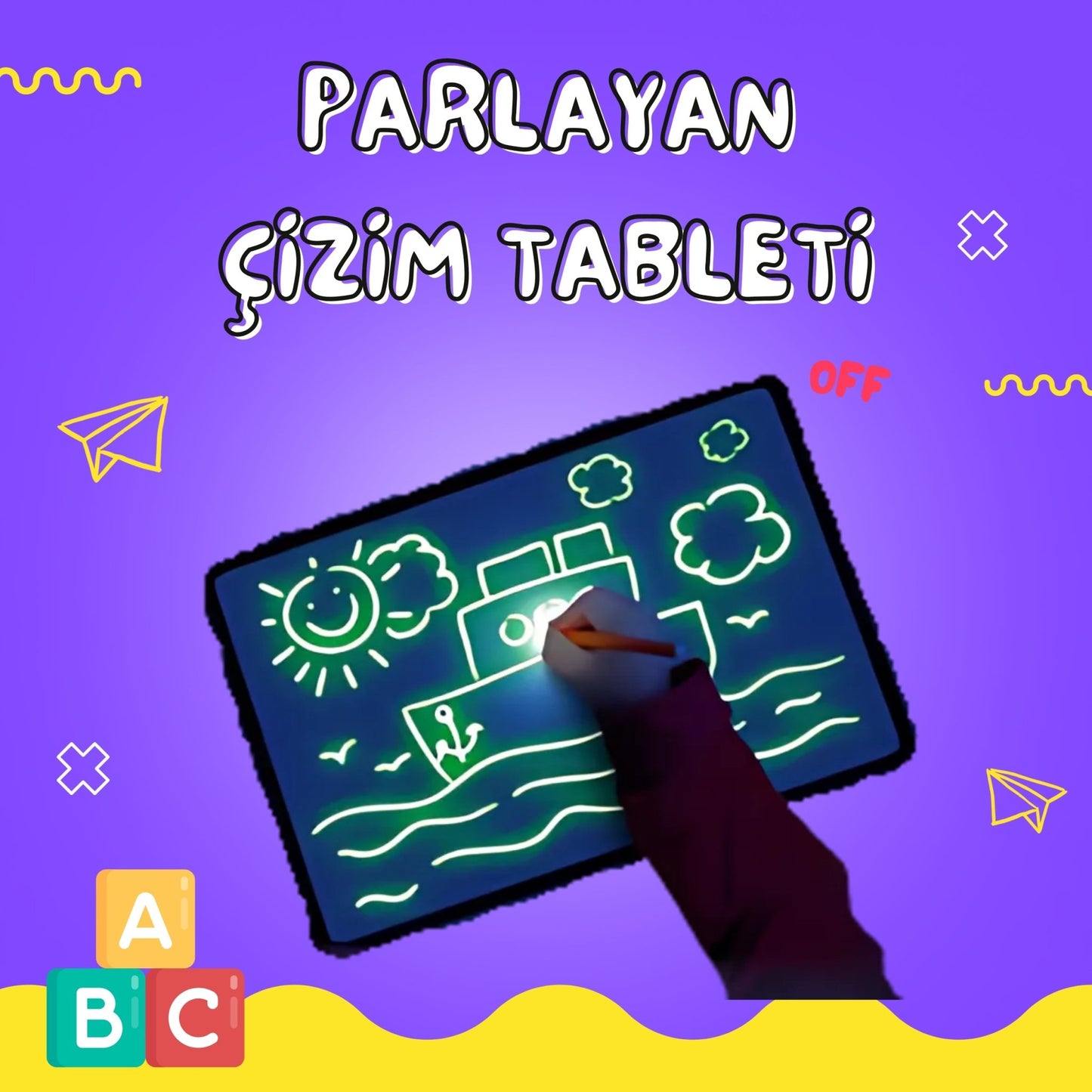 Işıltılı ve Parıldayan Görsel Zeka Geliştiren Çizim Tableti - Montessori Genom - #montessorigenomtr# - montessoritr - montessori