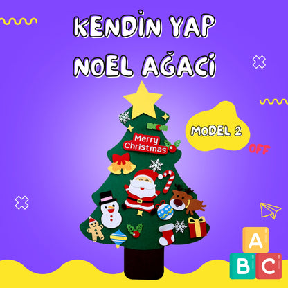 Eğitici Kendin Yap Işıklı Yılbaşı ve Noel Ağacı