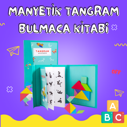 Çok Fonksiyonlu Manyetik Tangram Bulmaca Kitabı